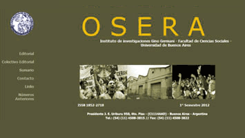 Revista OSERA Nº15.